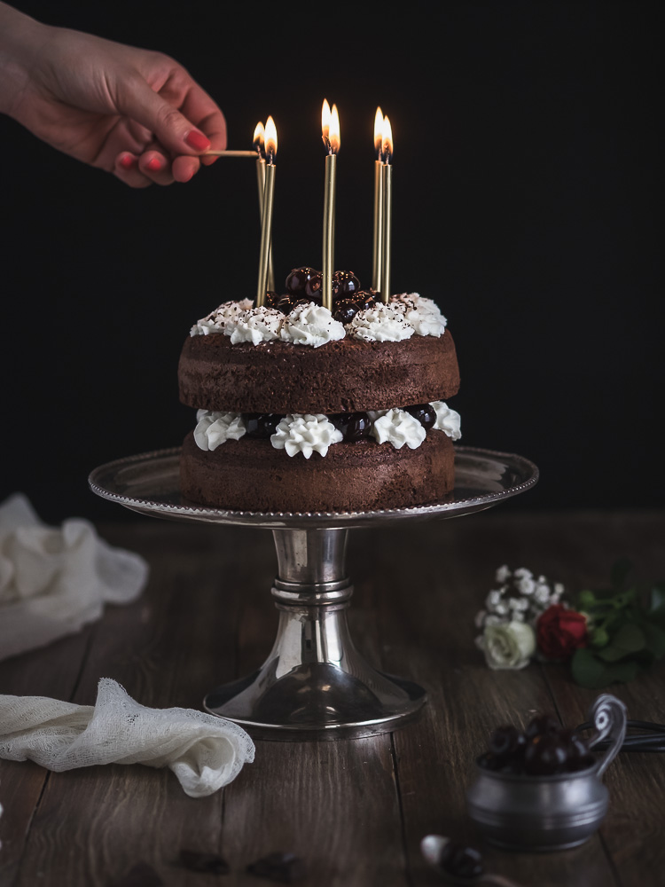 Black Forest Cake Torta Foresta Nera Charlotte Chocolate
